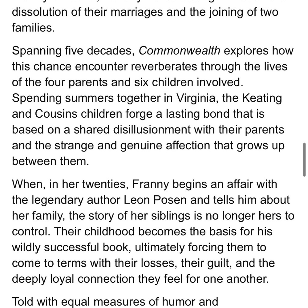Paperback Book: Commonwealth - Picture 3 of 4